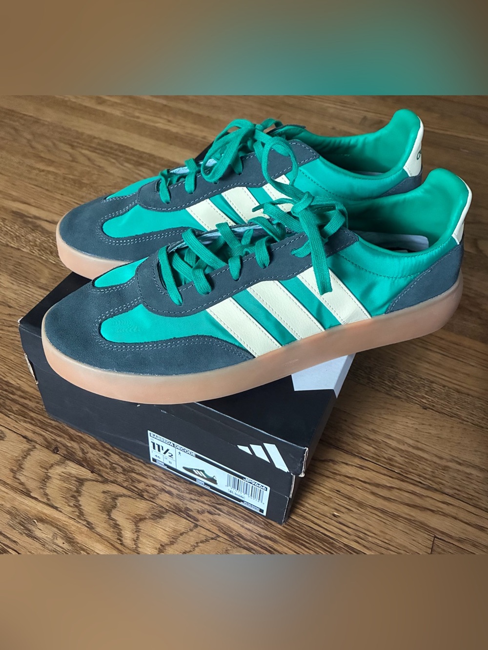 Adidas Barreda Decode Sneakers Green Vanilla 11.5 NIB